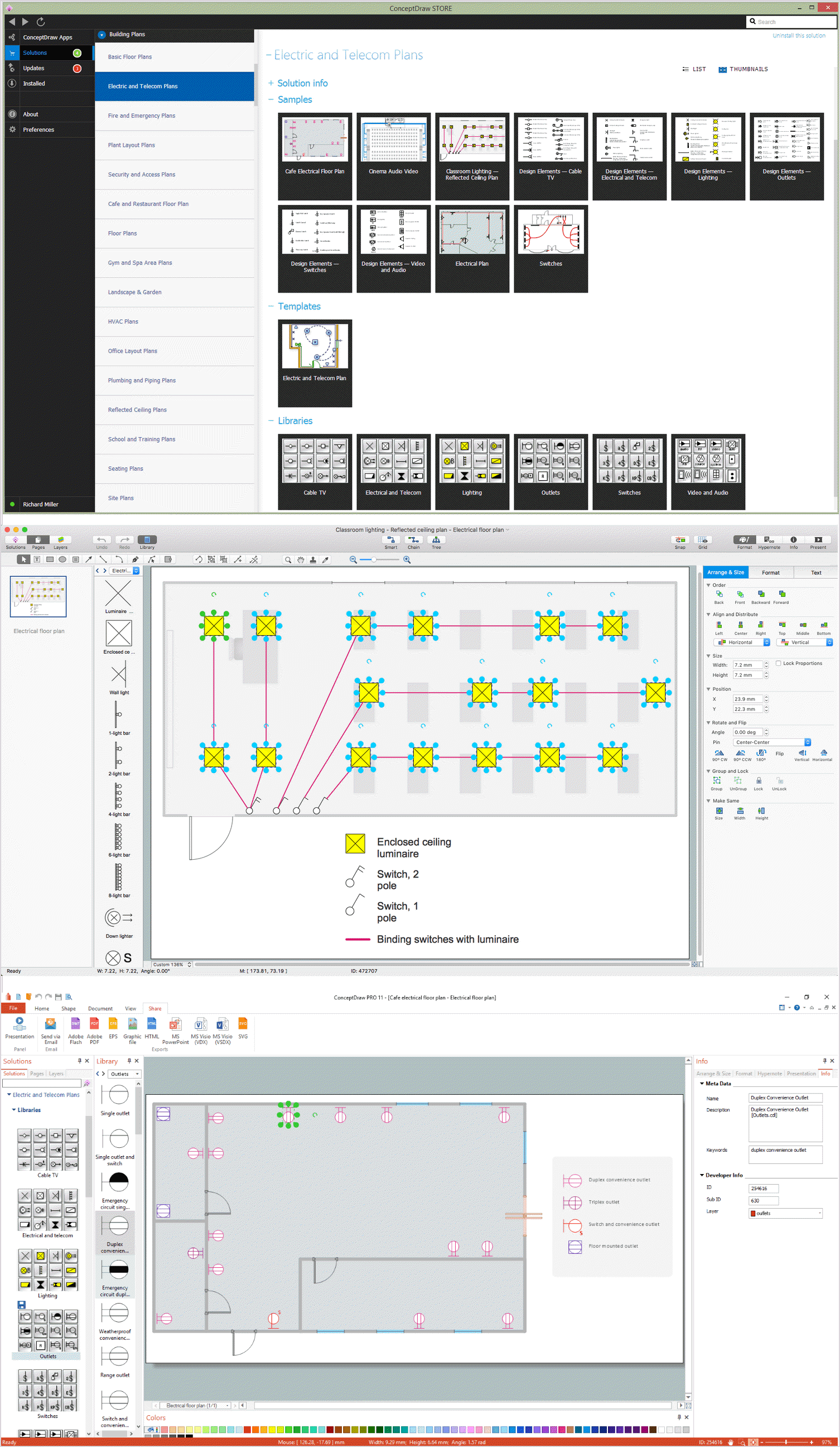 Electrical and Telecom Plan Software