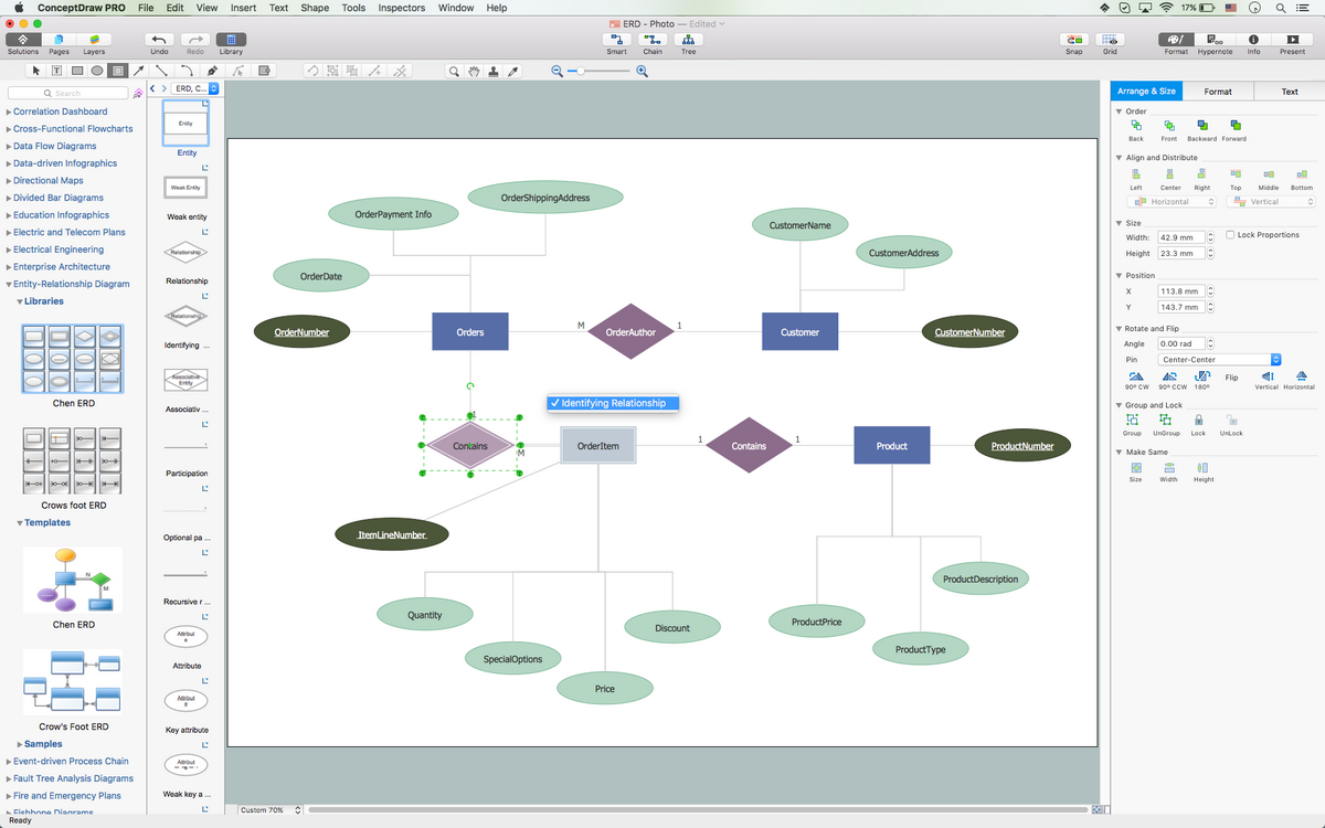 Entity Relationship Diagram ERD Software