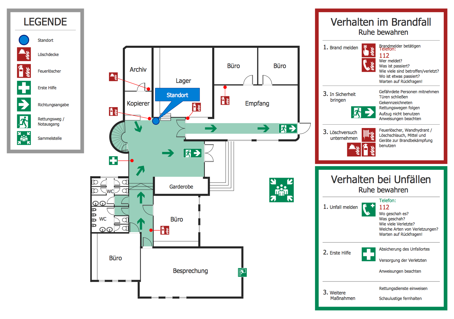 Evacuation Floor Plan