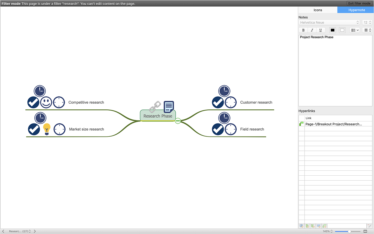 Filter Data in Your Mind Map