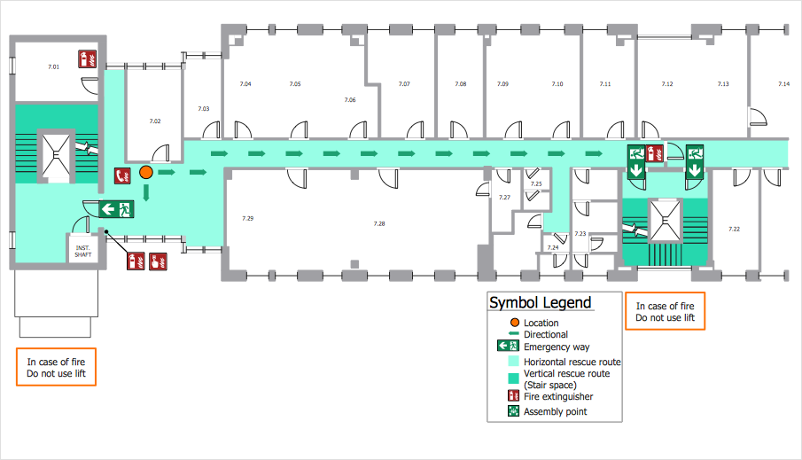 How to Draw an Emergency Plan for Your Office, Network Layout Floor Plans, Plumbing and Piping Plans