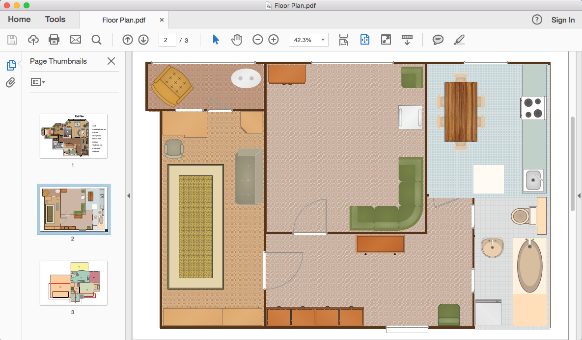 How To Convert a Floor Plan to Adobe PDF *