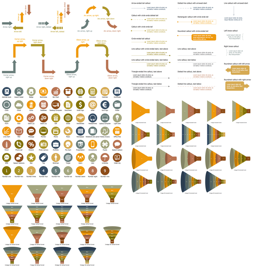 Funnel Chart - Design Elements