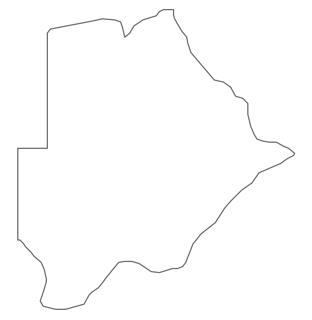 Geo Map - Africa - Botswana Contour Geo Map - Africa - Botswana Contour