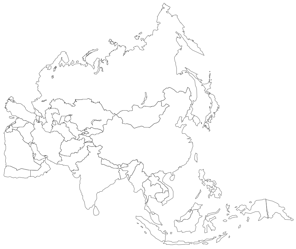 Geo Map - Asia Contour