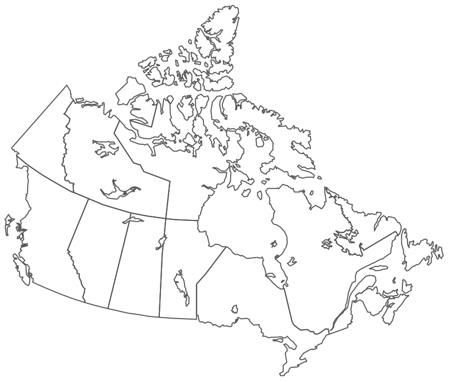 Geo Map - Canada Contour