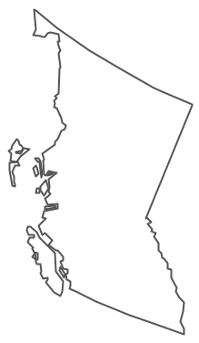 Geo Map - Canada - British Columbia Contour