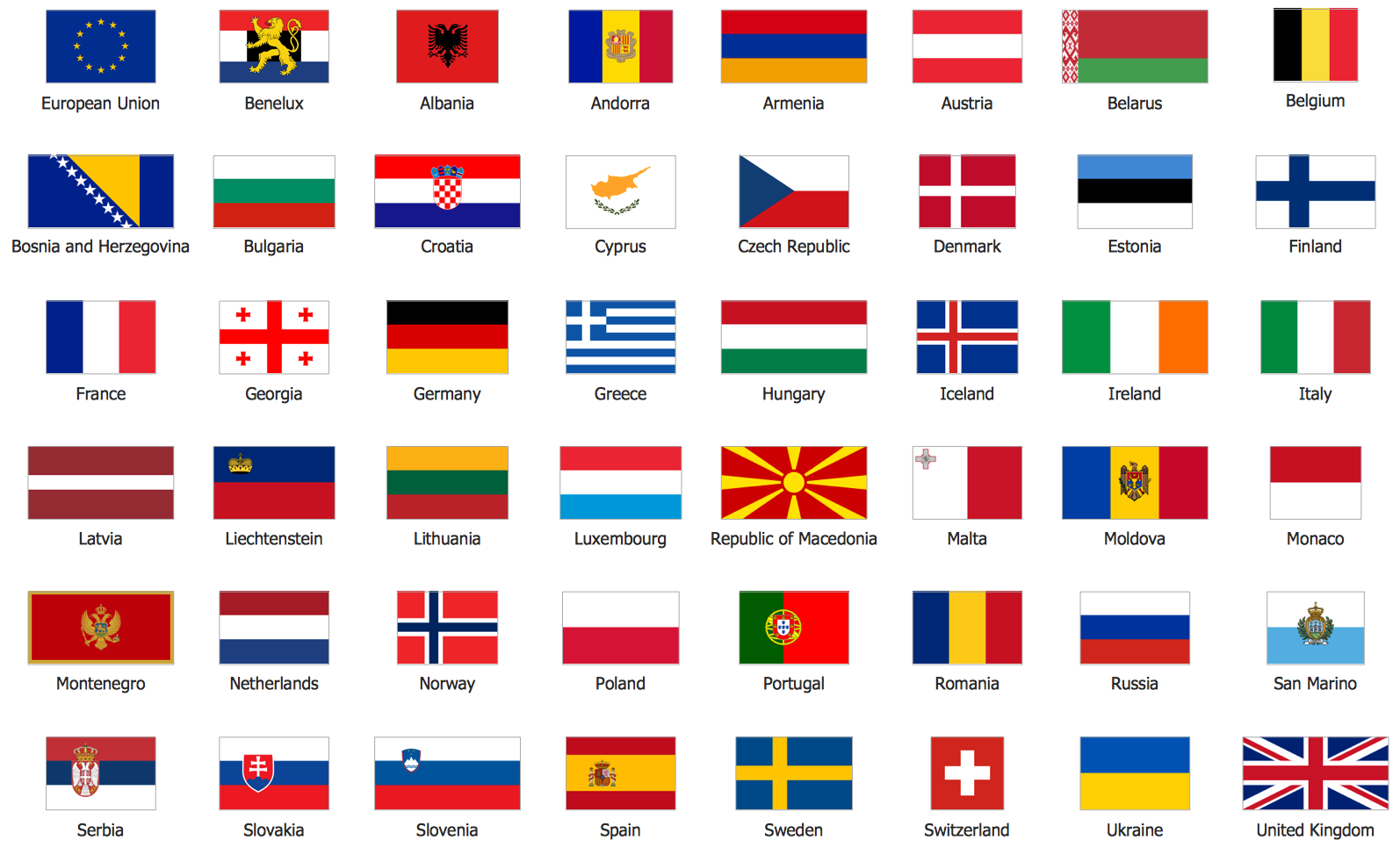 Design Elements - Europe Flags