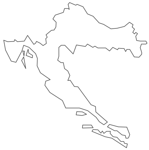 Geo Map - Europe - Croatia Contour