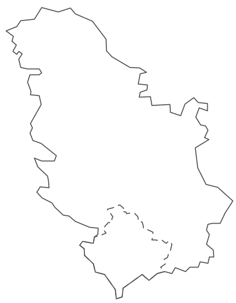 Geo Map - Europe - Serbia Contour