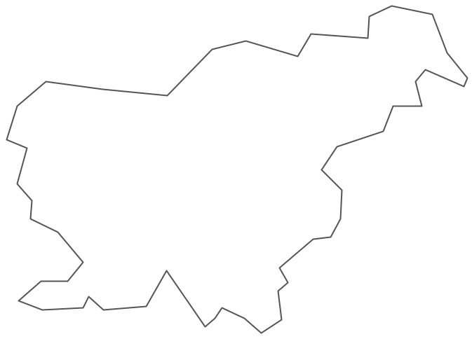 Geo Map - Europe - Slovenia Contour