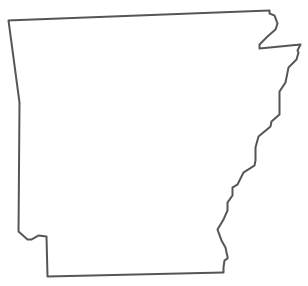 Geo Map - USA - Arkansas Contour
