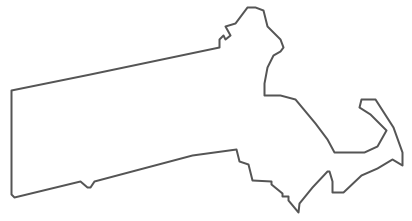 Geo Map - USA - Massachusetts Contour