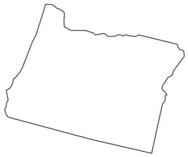 Geo Map - USA - Oregon Contour