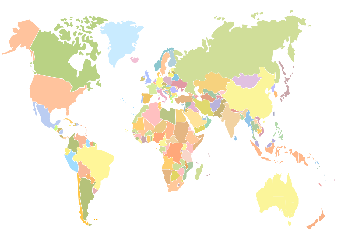 World map drawing, geography illustration | Free PSD - rawpixel-saigonsouth.com.vn