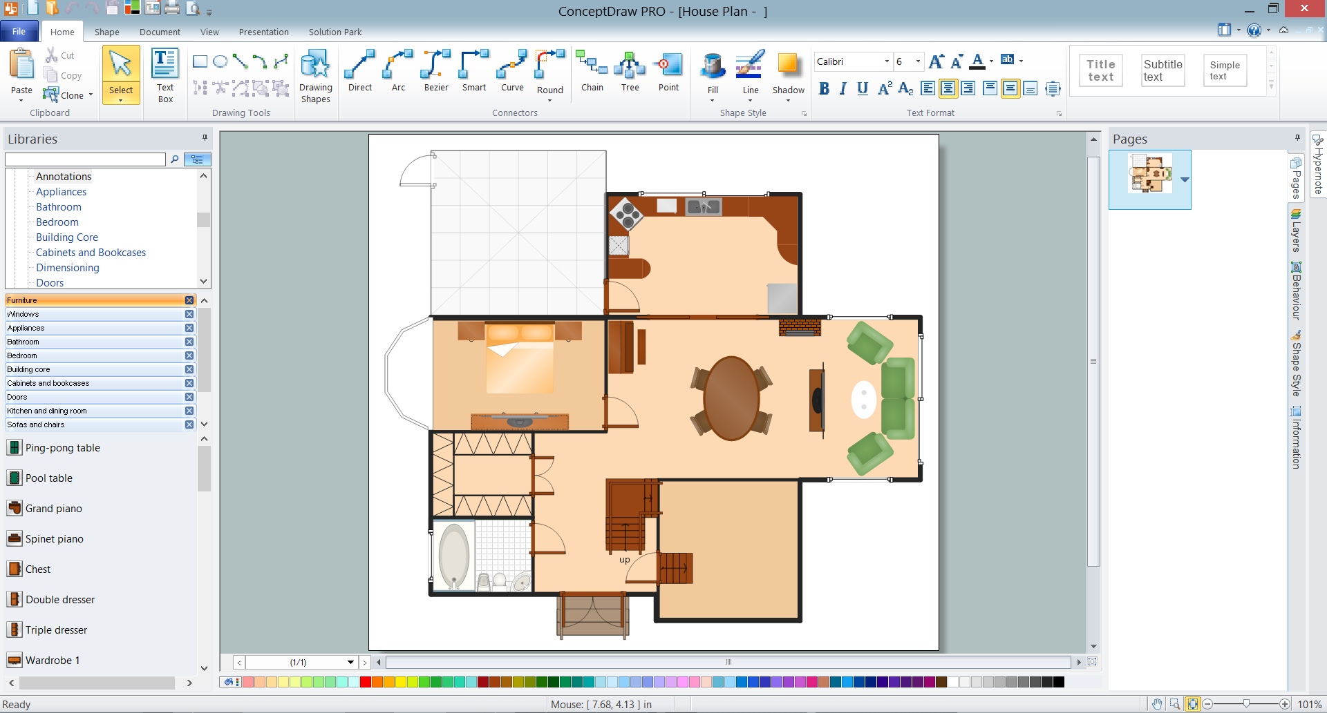  Home  Architect Software Home  Plan  Examples