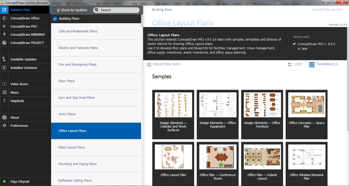 Office Layout Plans Solution in ConceptDraw STORE