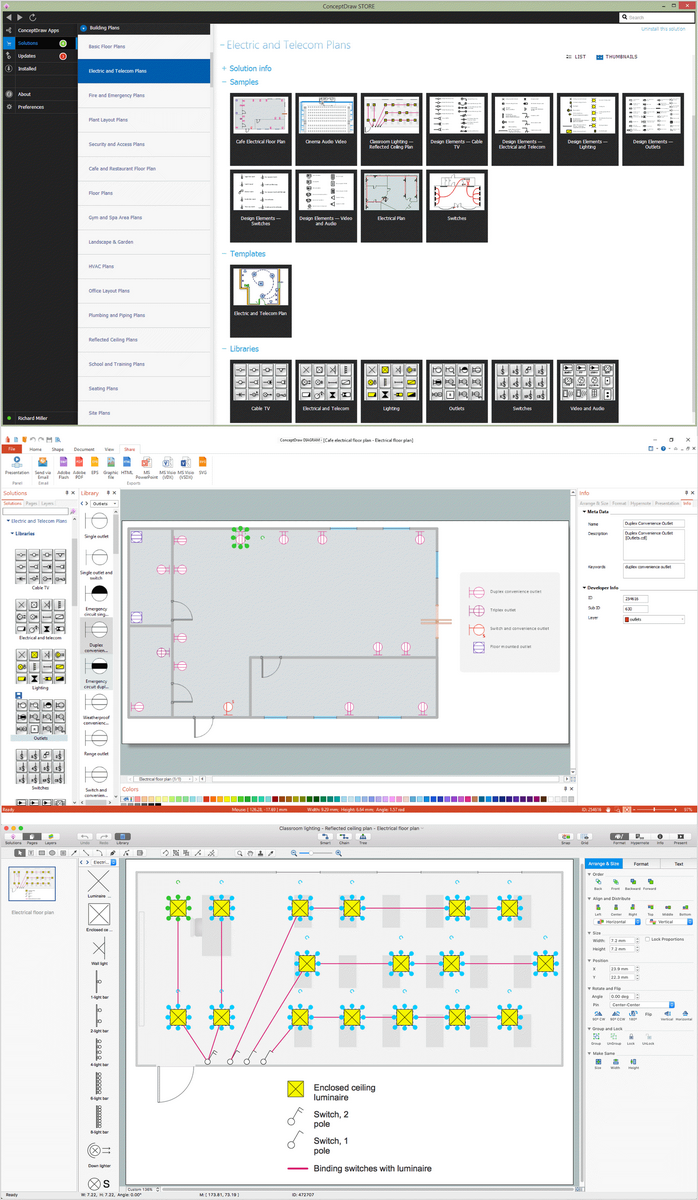 House Wiring Diagram Software Free Download from www.conceptdraw.com