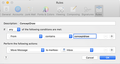 Apple Mail adding to safe senders list