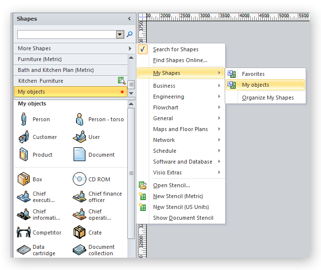 Import Ms Visio 2010 Library To Conceptdraw Pro Conceptdraw Helpdesk