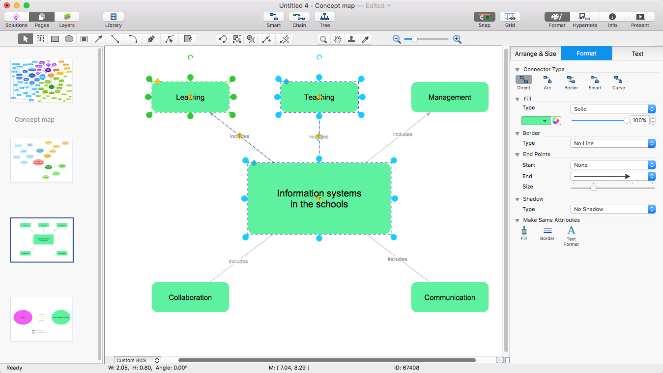 Present Concept Map in PowerPoint ConceptDraw HelpDesk