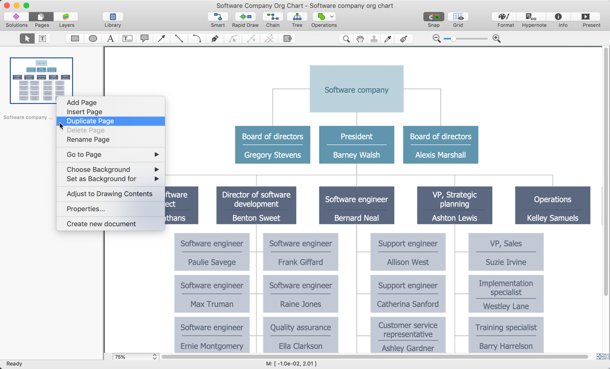 how to add an additional page to a ConceptDraw DIAGRAM document