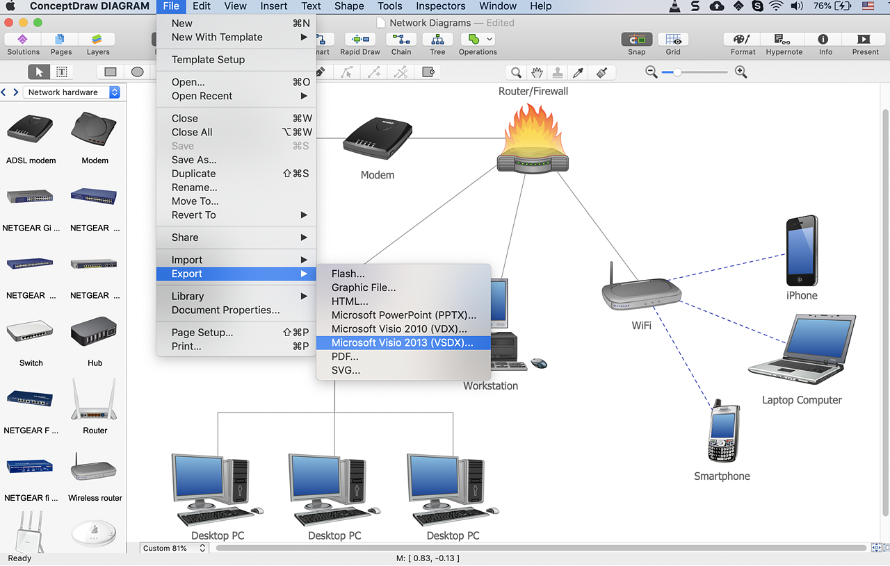 Microsoft visio stencils network diagram - bxewed