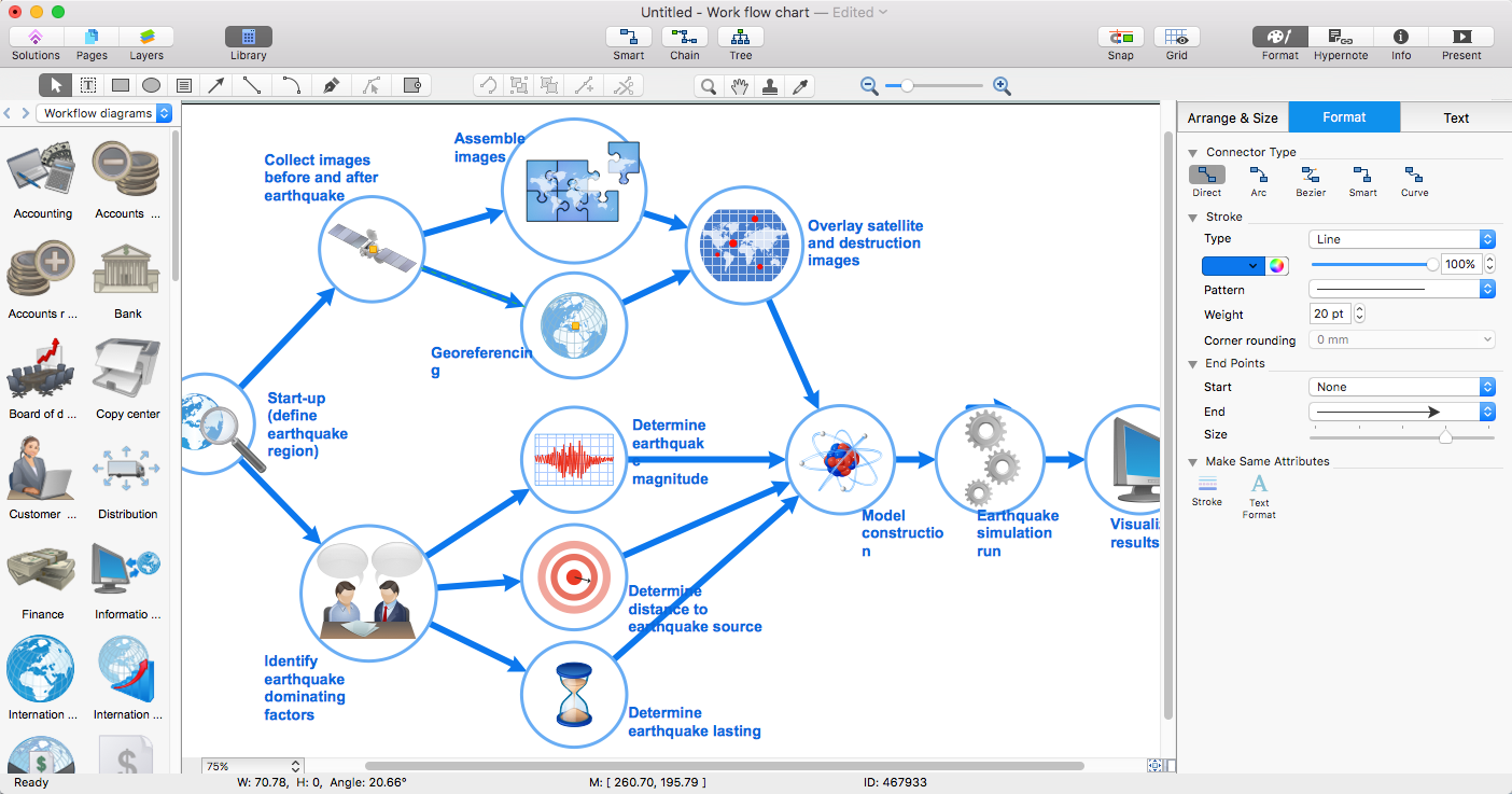 ms visio one to many connector