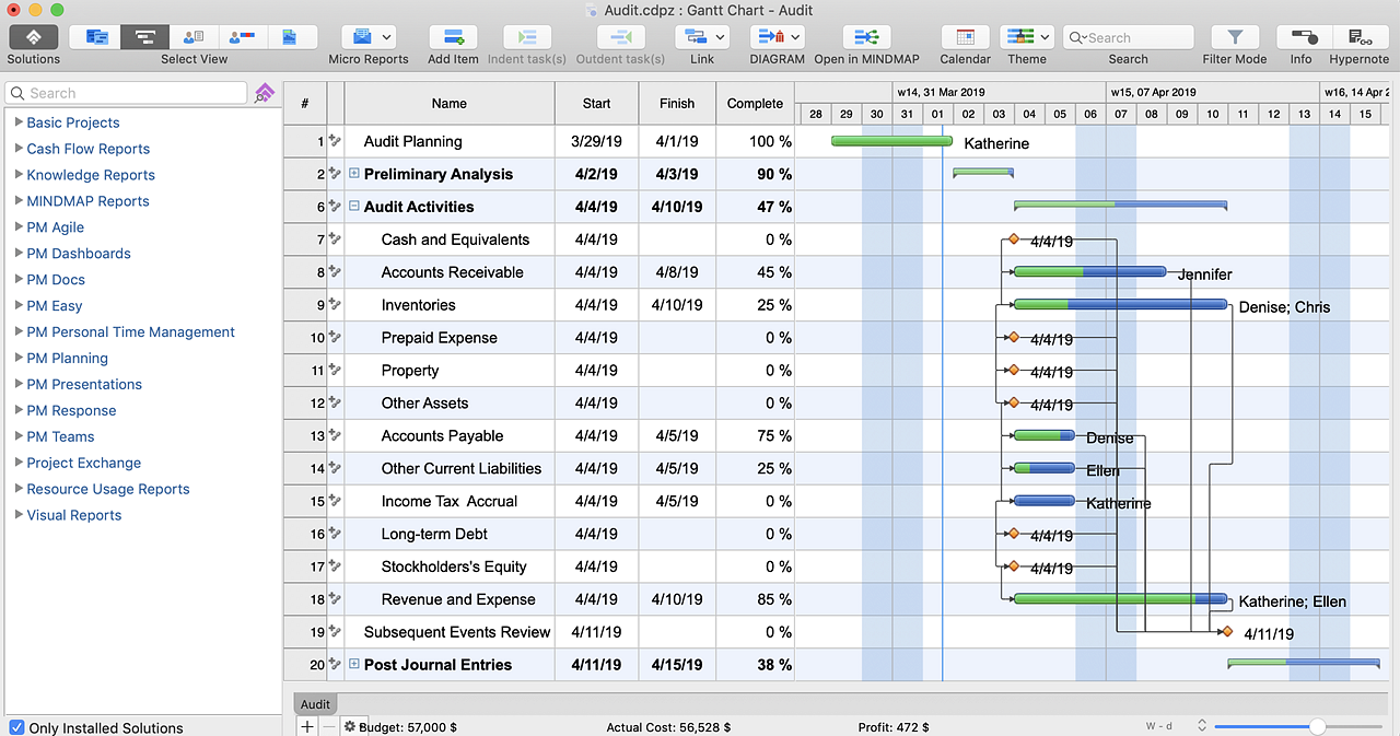 Download Project from ConceptDraw PROJECT Server