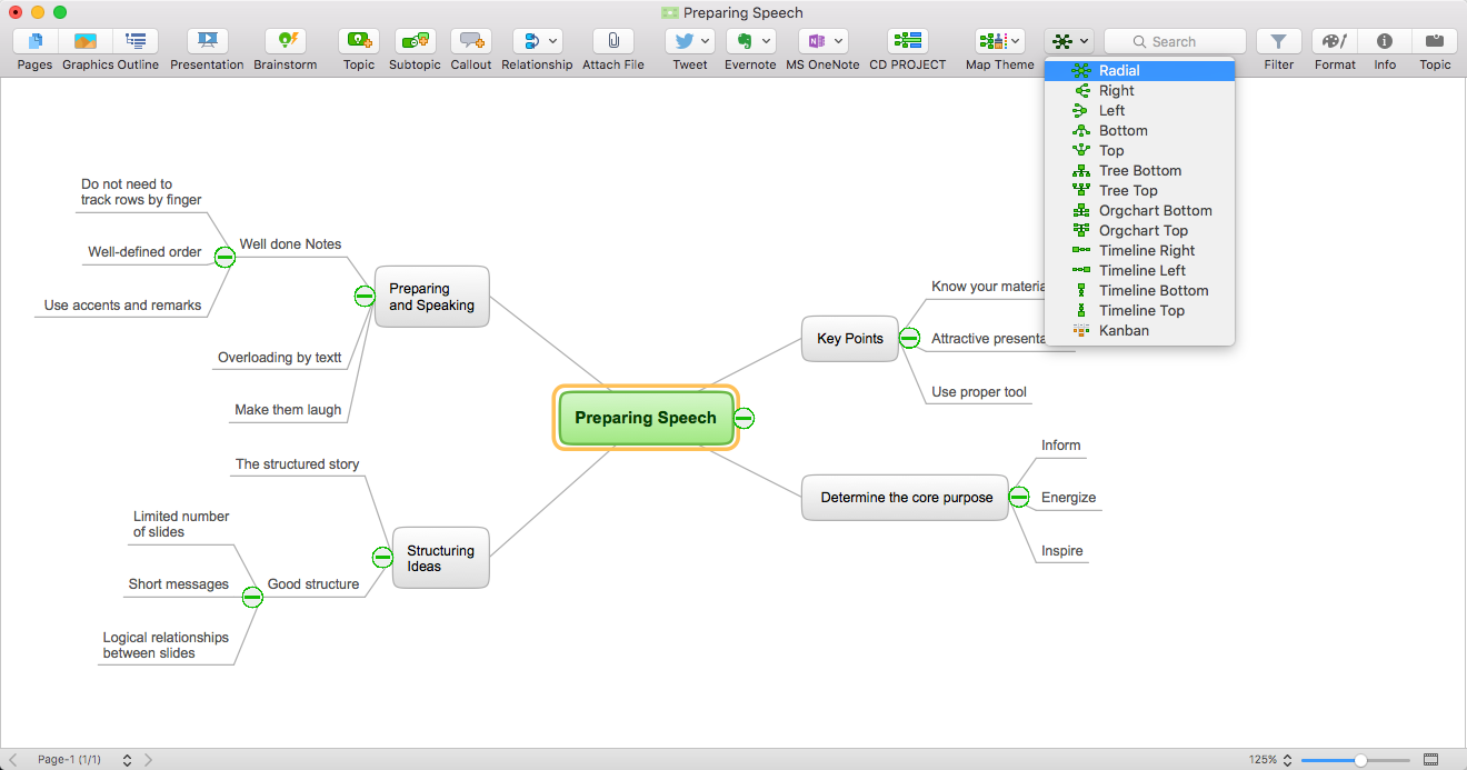 Creating a Mind Map on Mac ConceptDraw - Mind Map Mac3