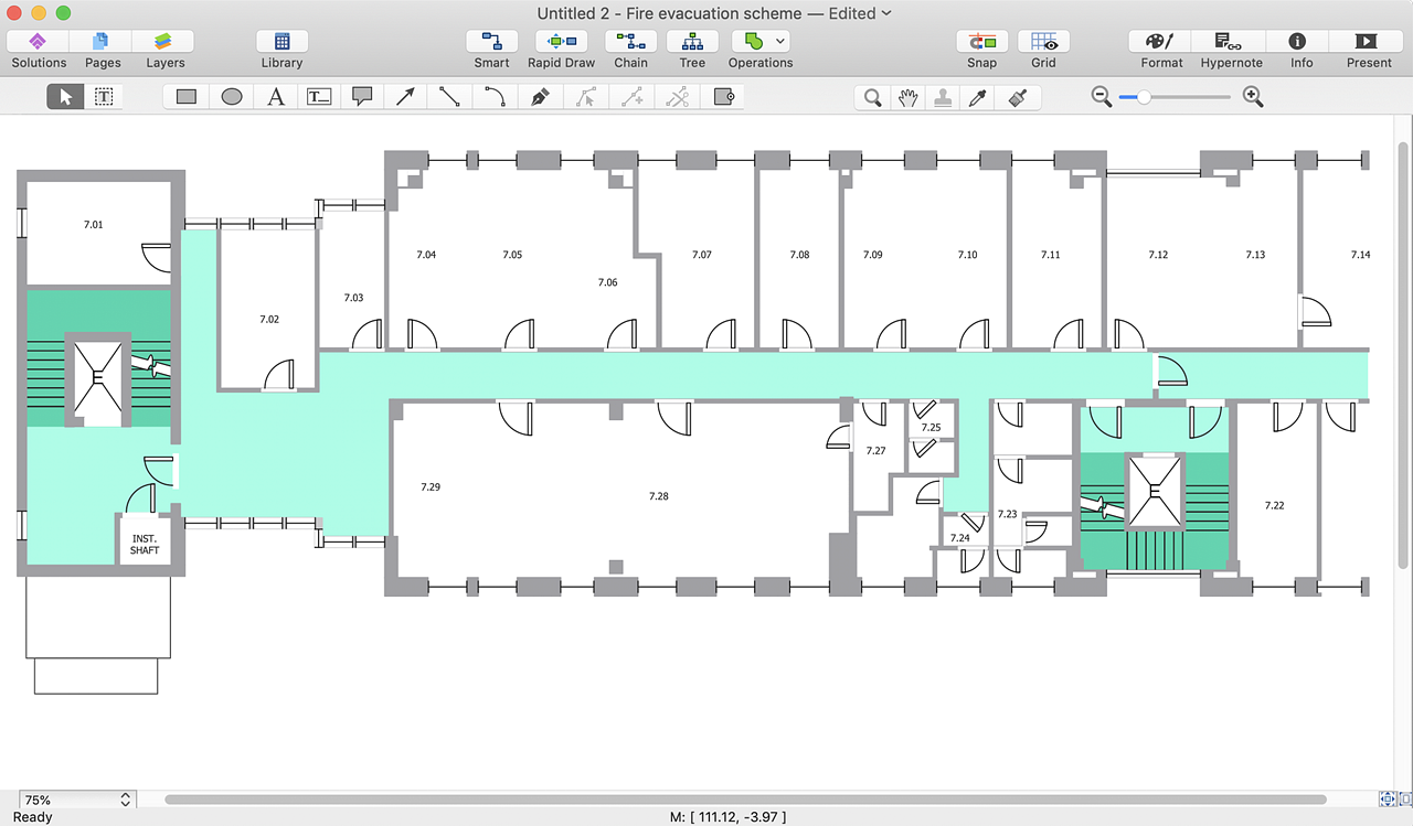 How to Draw an Emergency Plan for Your Office, Network Layout Floor Plans, Plumbing and Piping Plans