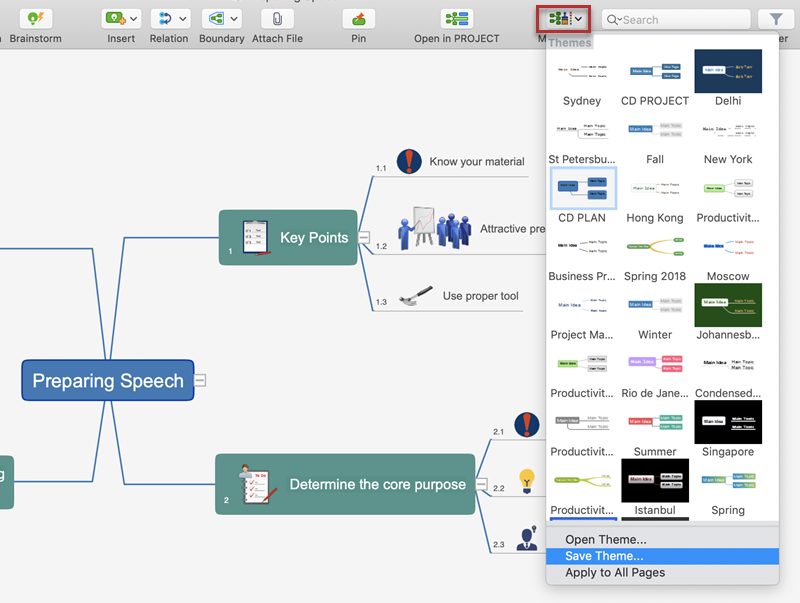 mind-map-theme