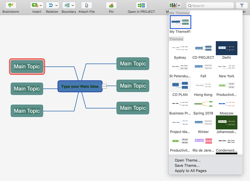 mind-map-theme