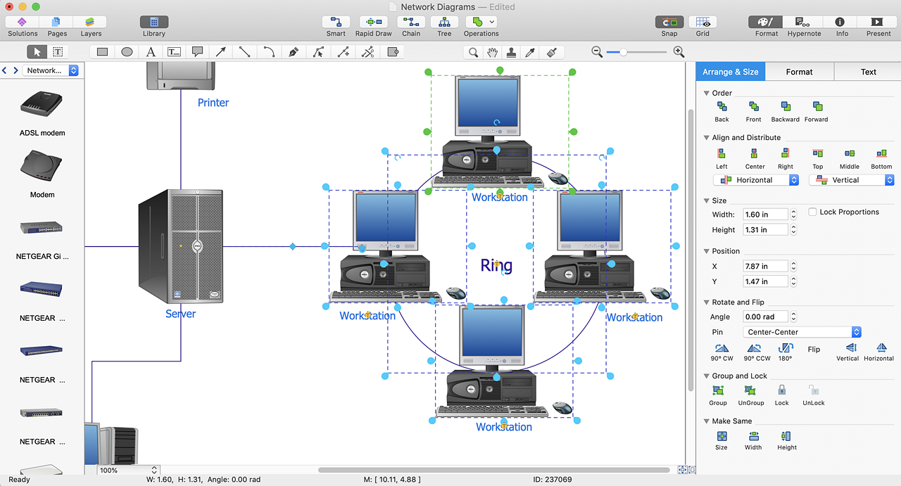 network diagram template word