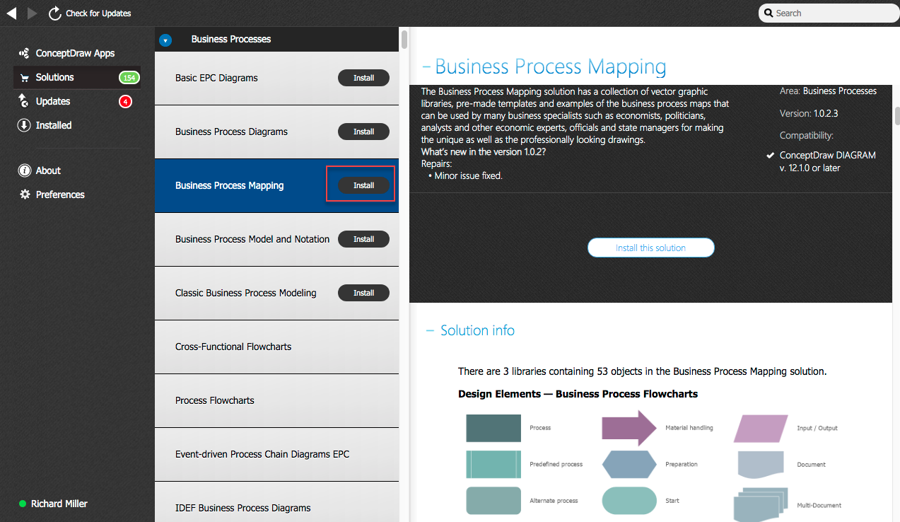 install-conceptdraw-free-solution