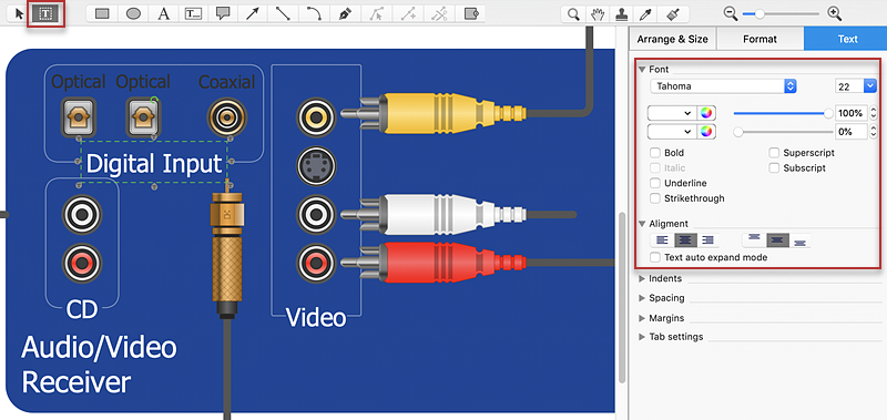 hook up diagram creation