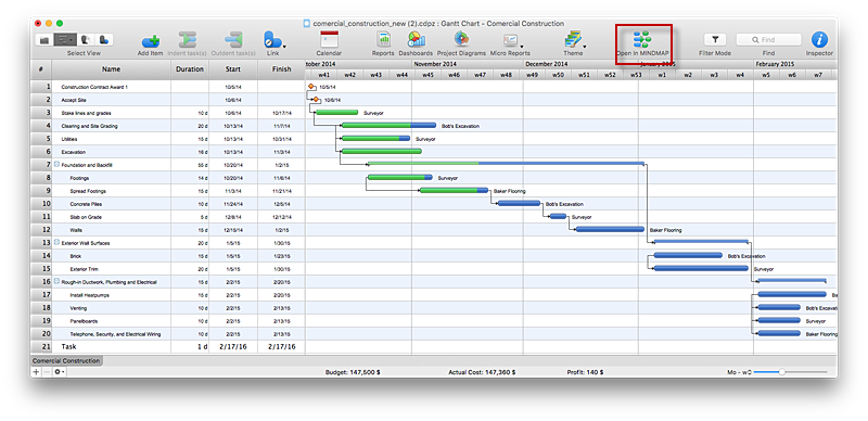 How to Make a Mind Map from a Project Gantt Chart| ConceptDraw HelpDesk
