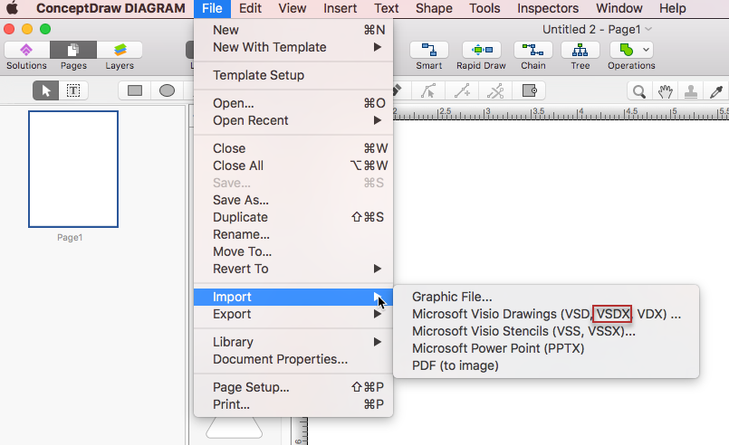 how to use visio on mac