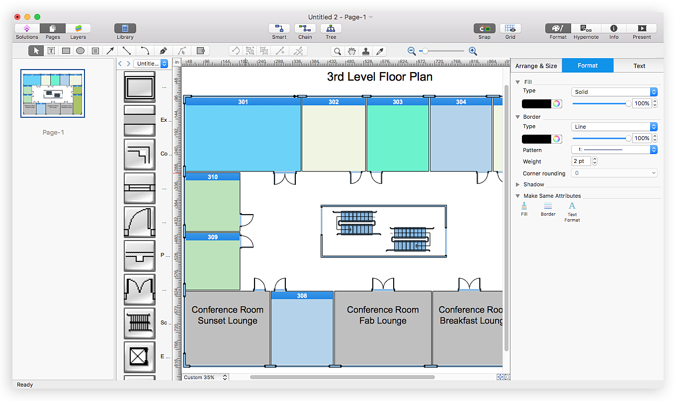 conceptdraw pro opens visio xml (vdx)