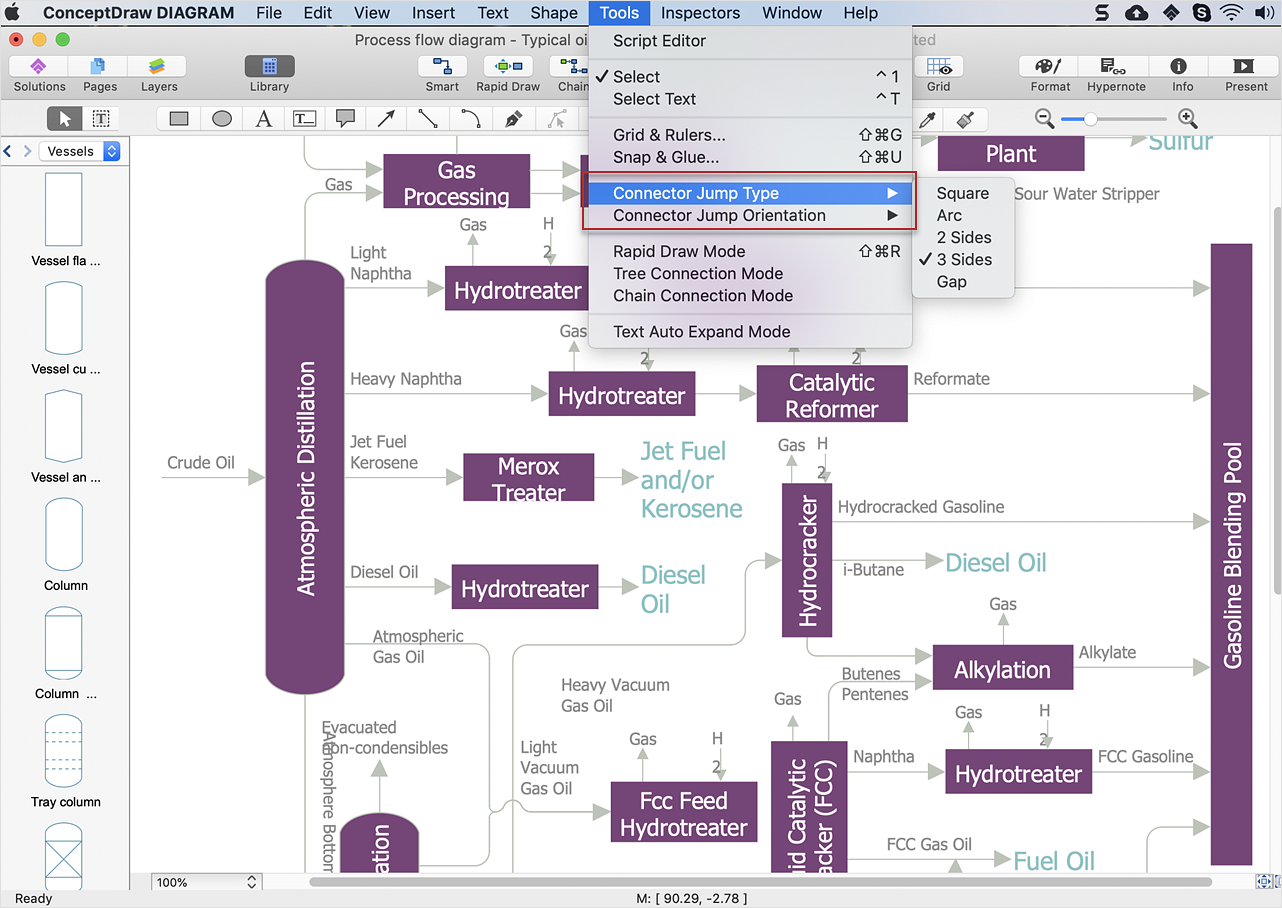 conceptdraw-connectors-options-mac