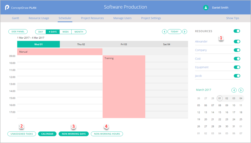 How to View Tasks of a Single Project Using Scheduler