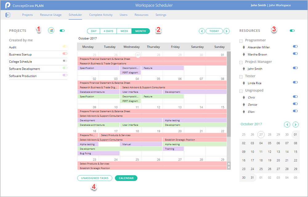 How to View Resource Tasks Scheduled on a Specific Time in Different Projects