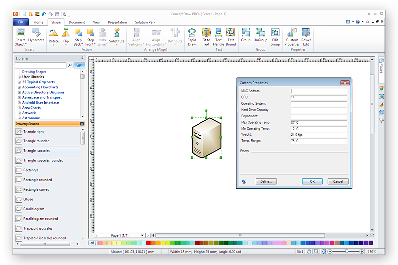 Visio Charting Shapes