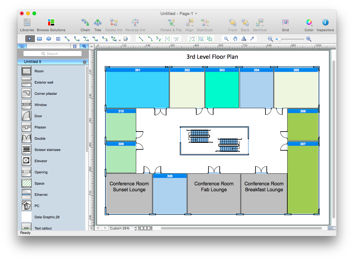 business flowchart, converted from ms visio vdx format to conceptdraw pro format