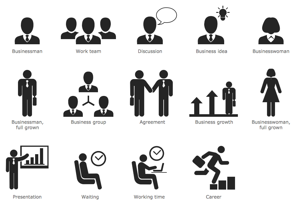 Business People Pictograms