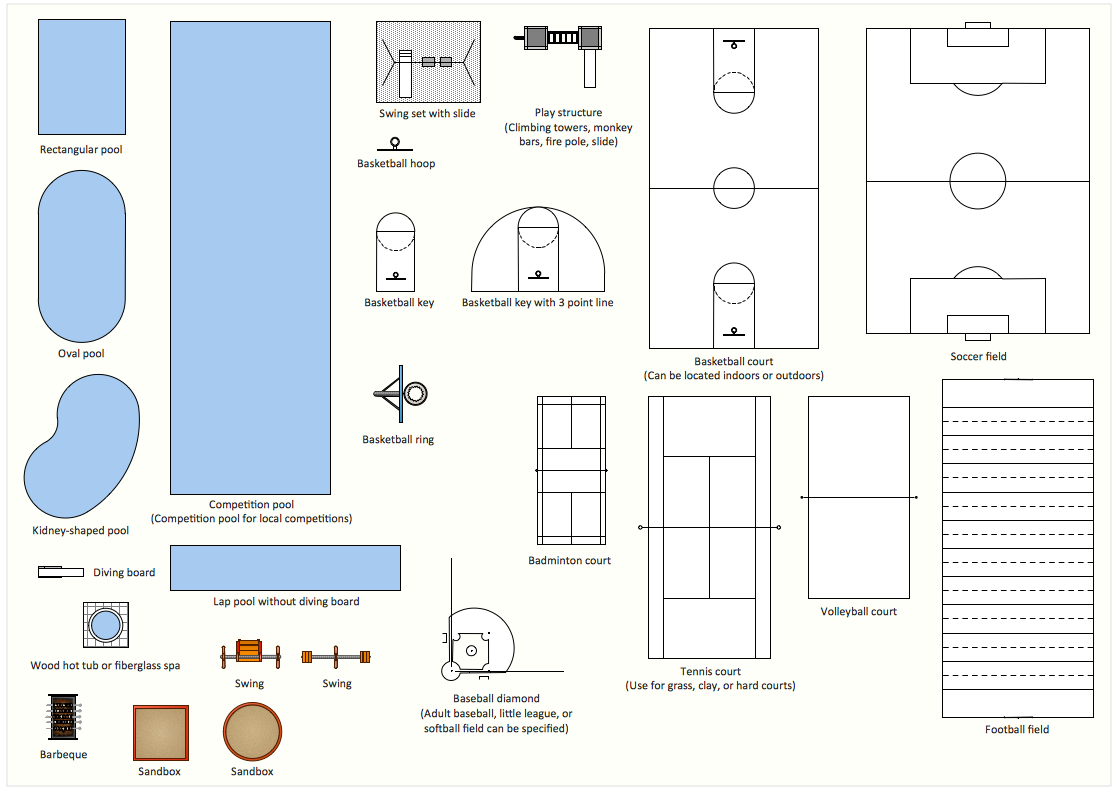 interior design sport fields design elements