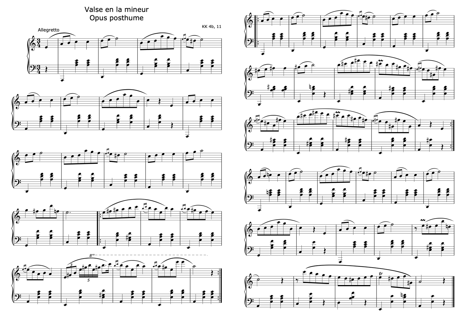 Frederic Chopin — Waltz in A Minor, B. 150