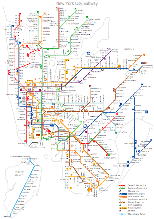 Metro Map – New York City Subway Map