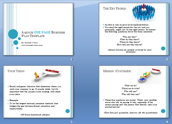 Example of a MS PowerPoint presentation