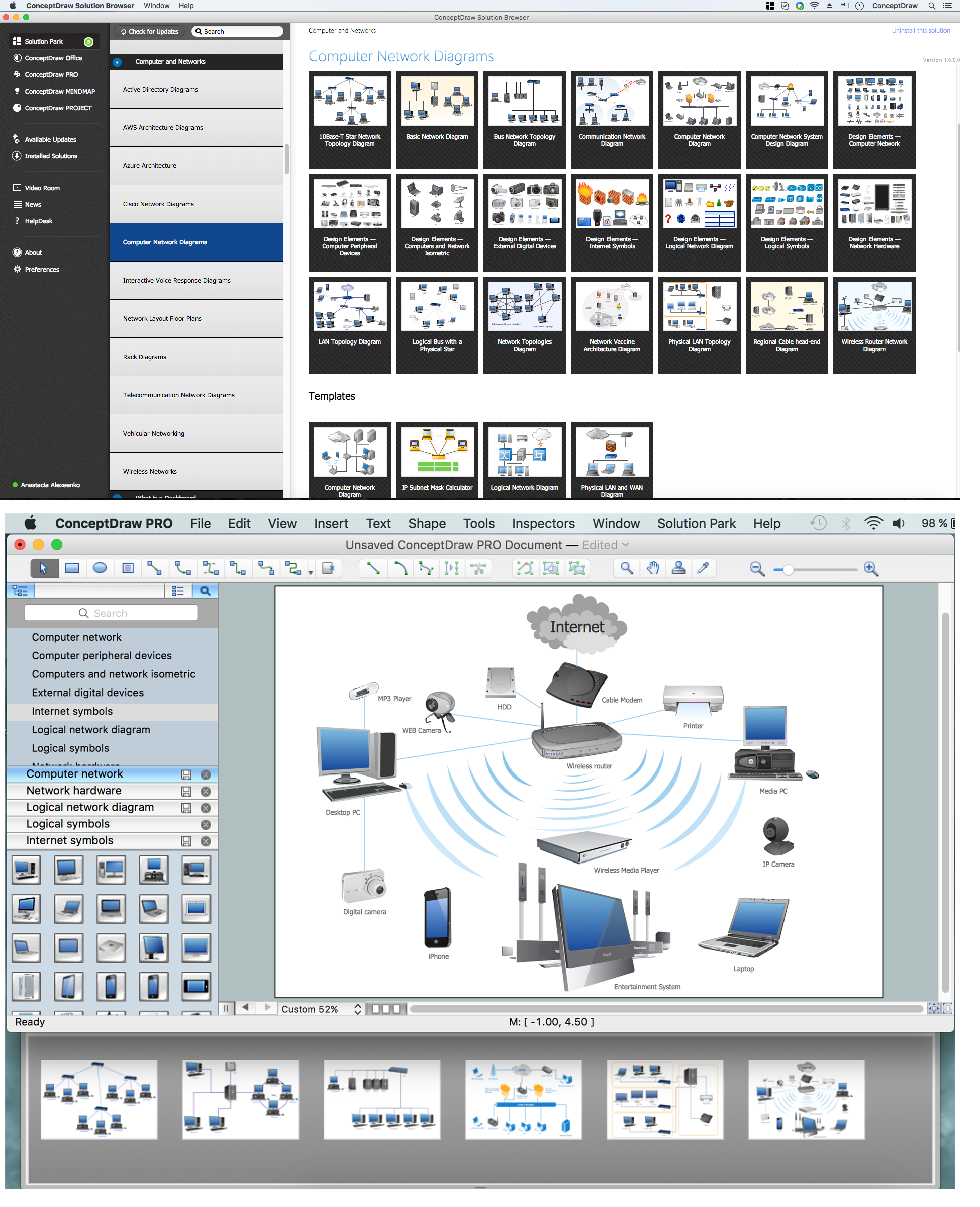 Computer Network Diagrams solution Computer Network Diagrams solution